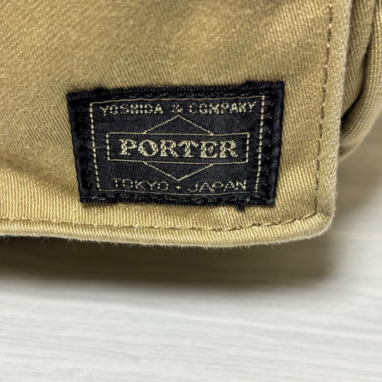 希少 PORTER ショルダーバッグ LOVE &PEACE ラブ&ピース 2層 ベージュ