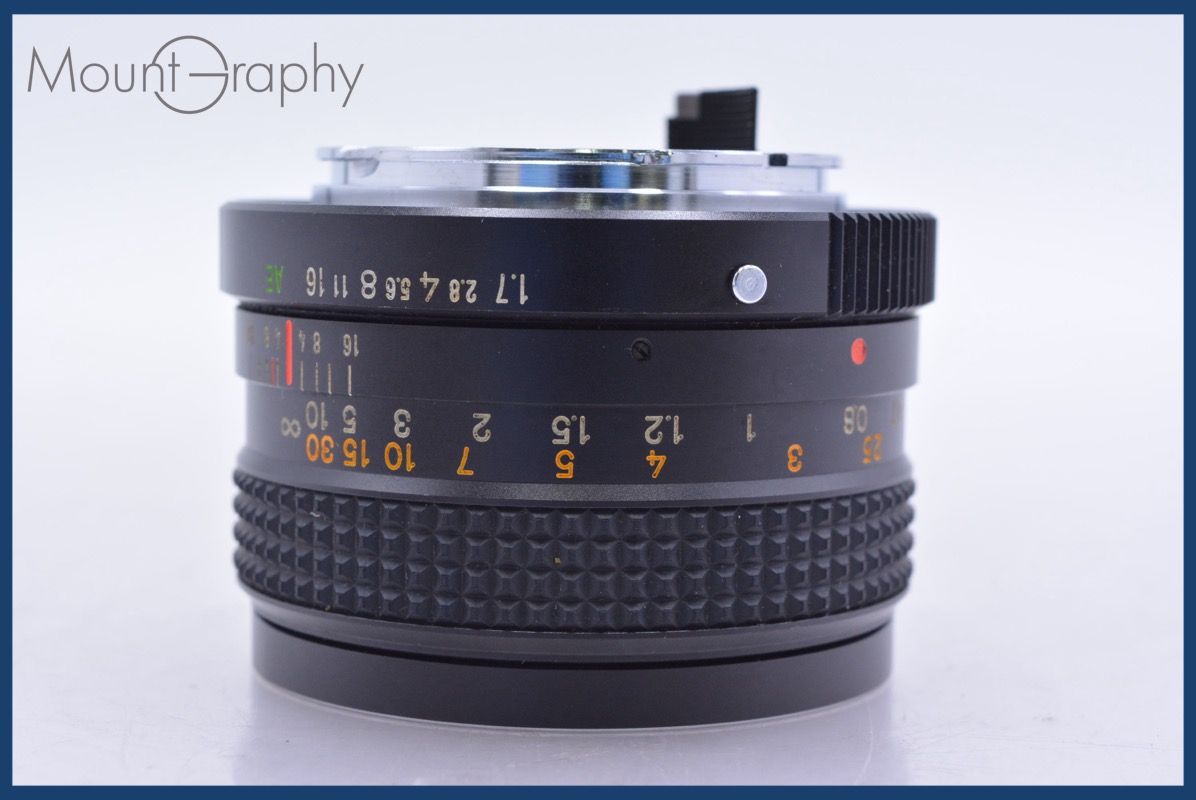 コニカ KONICA HEXANON AR 50mm F1.7 前後キャップ&レンズフィルター付