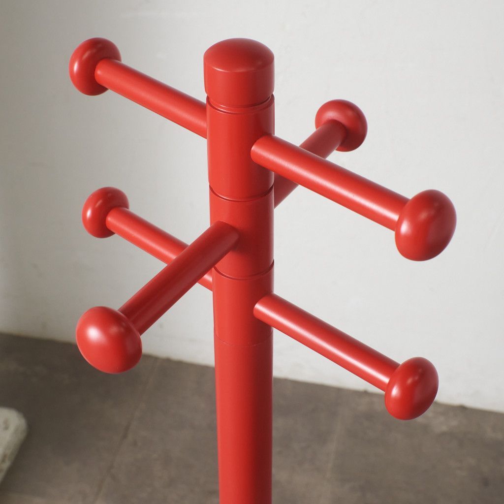 IDC大塚家具 秋田木工 ポールハンガー ビーチ ポールスタンド 帽子掛け