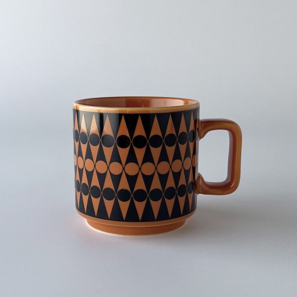 Hornsea マグカップ Backgammon Orange イギリス 輸入 雑貨 ミッド