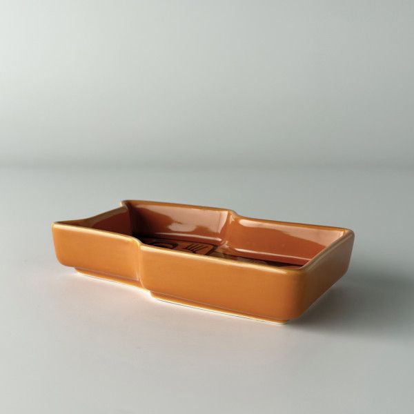 Hornsea Cat Trinket Dish Orange 猫 皿 トレイ イギリス 輸入 雑貨