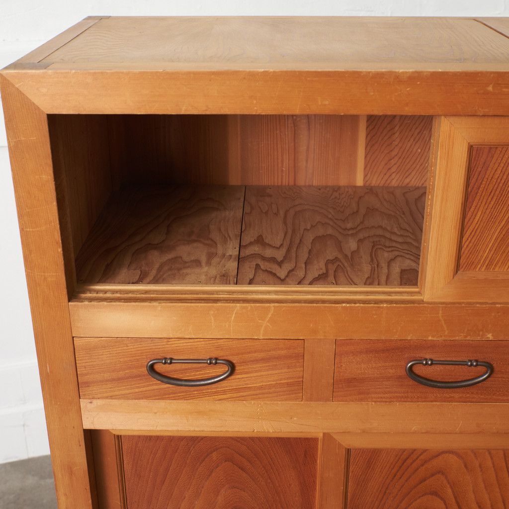 欅 茶箪笥 茶棚 和茶棚 食器棚 飾り棚 銘木 飾り棚 収納家具 水屋箪笥