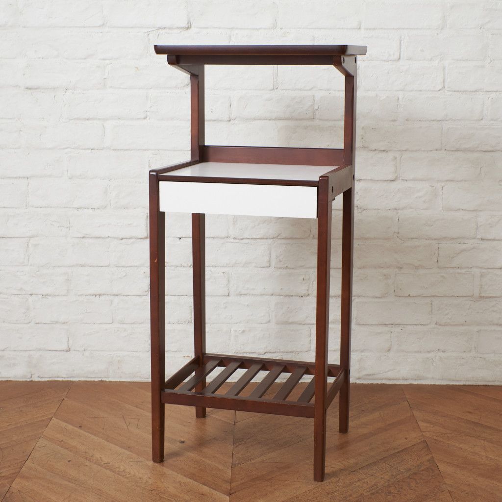 karimoku 60 年代 電話台 サイドテーブル 当時物 オールドカリモク