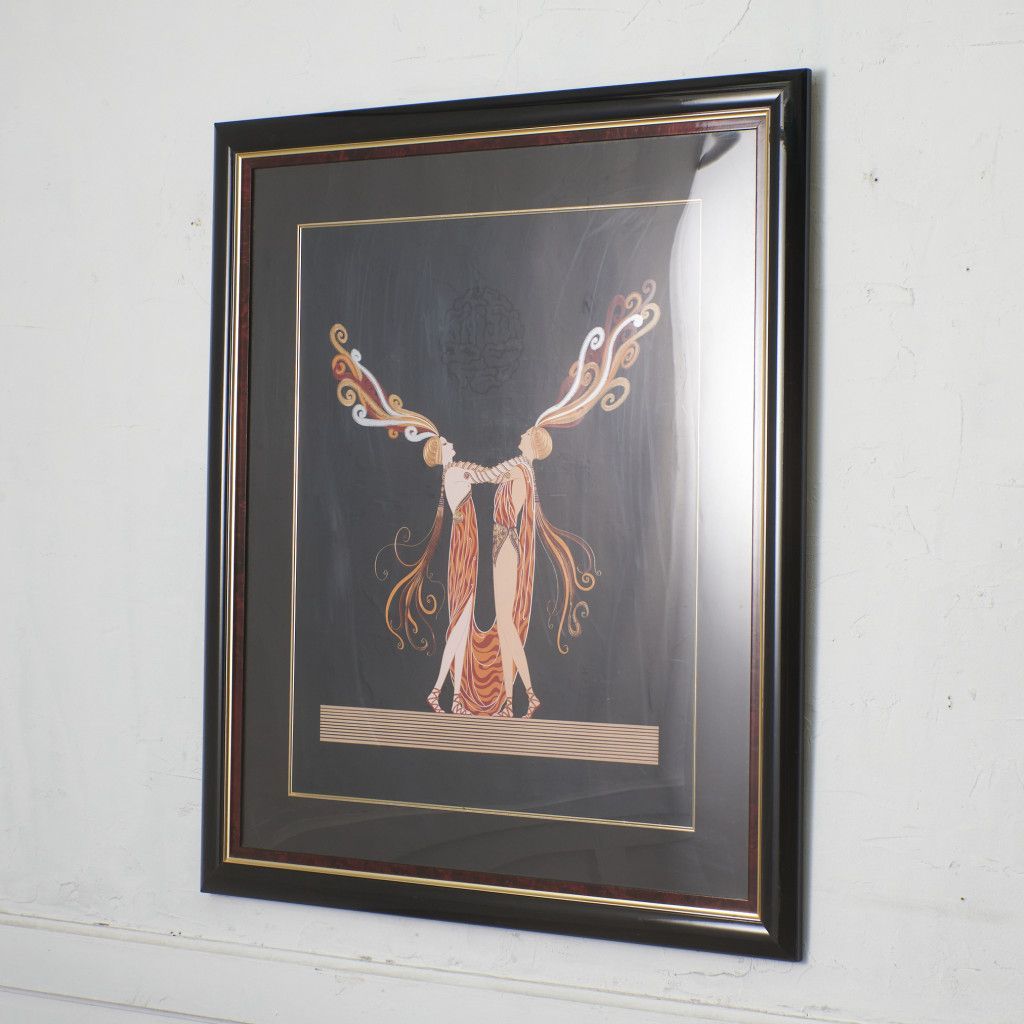 ERTE [ Kiss of Fire ] リトグラフ 版画 芸術 アート エルテ 額装 キス