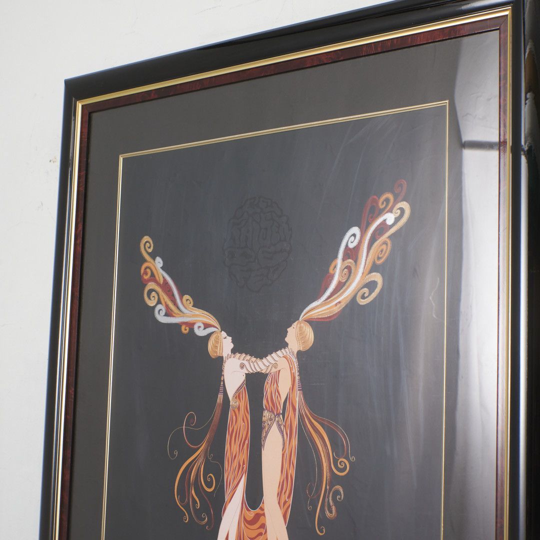 ERTE [ Kiss of Fire ] リトグラフ 版画 芸術 アート エルテ 額装 キス