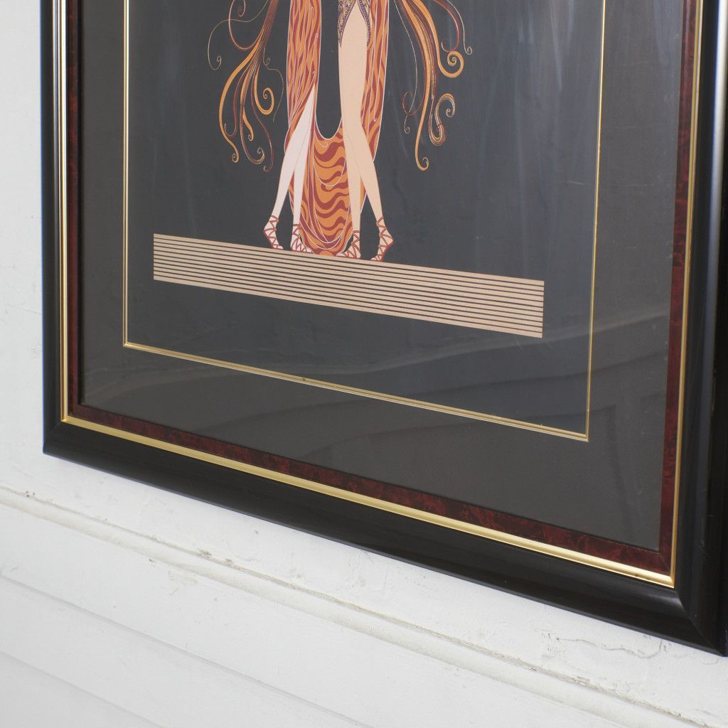 ERTE [ Kiss of Fire ] リトグラフ 版画 芸術 アート エルテ 額装 キス