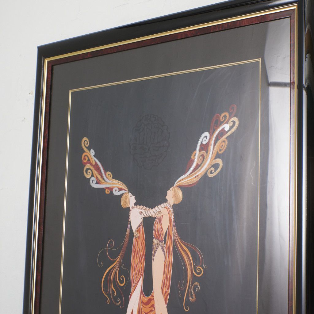 ERTE [ Kiss of Fire ] リトグラフ 版画 芸術 アート エルテ 額装 キス