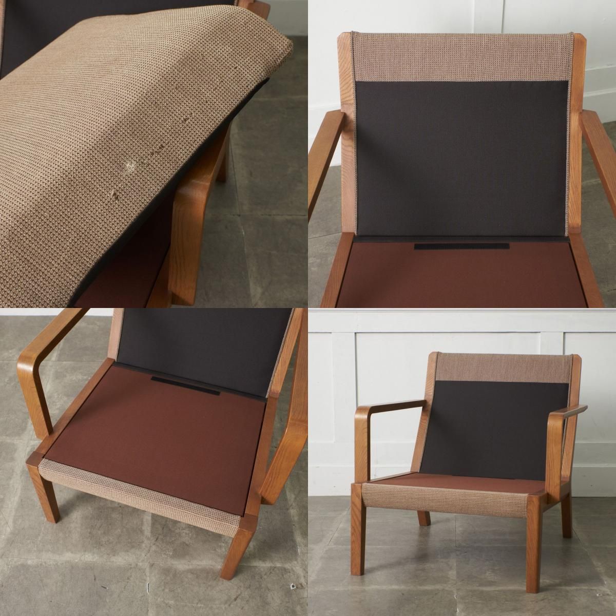 karimoku 1人掛け ソファ WU4500 オーク 肘掛 椅子 イージーチェア