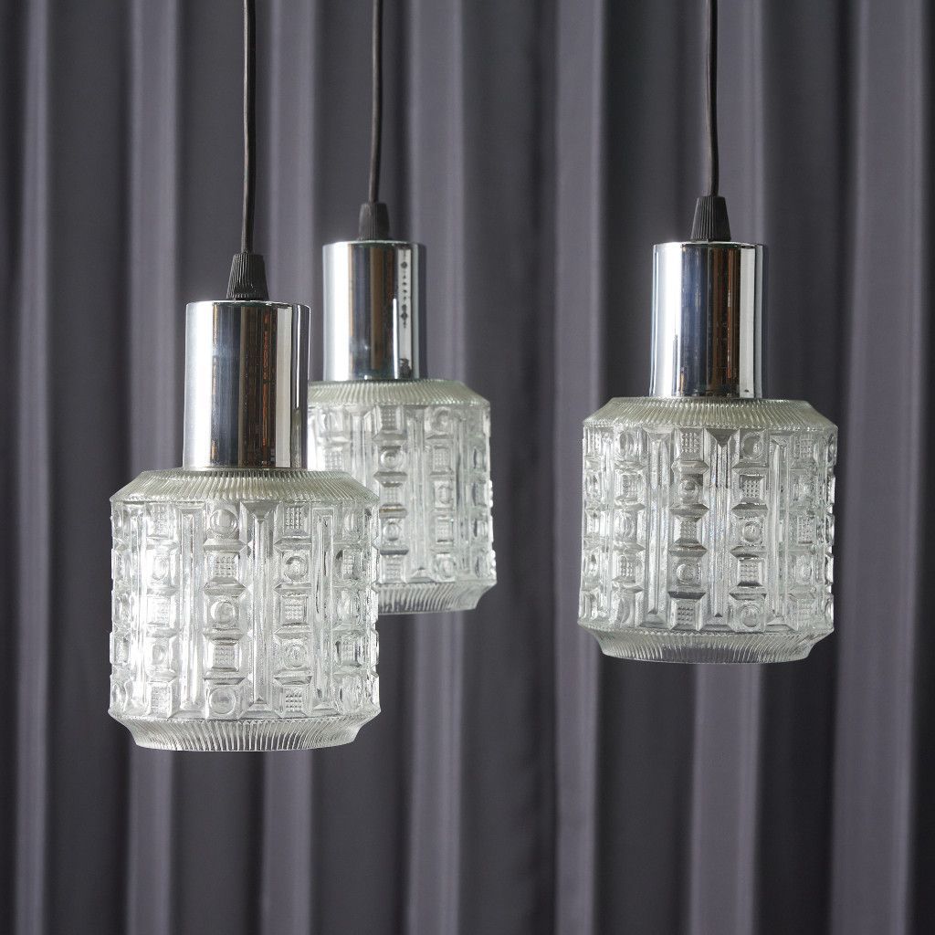 英国 ヴィンテージ ガラスシェード ペンダントライト 吊り照明 天井