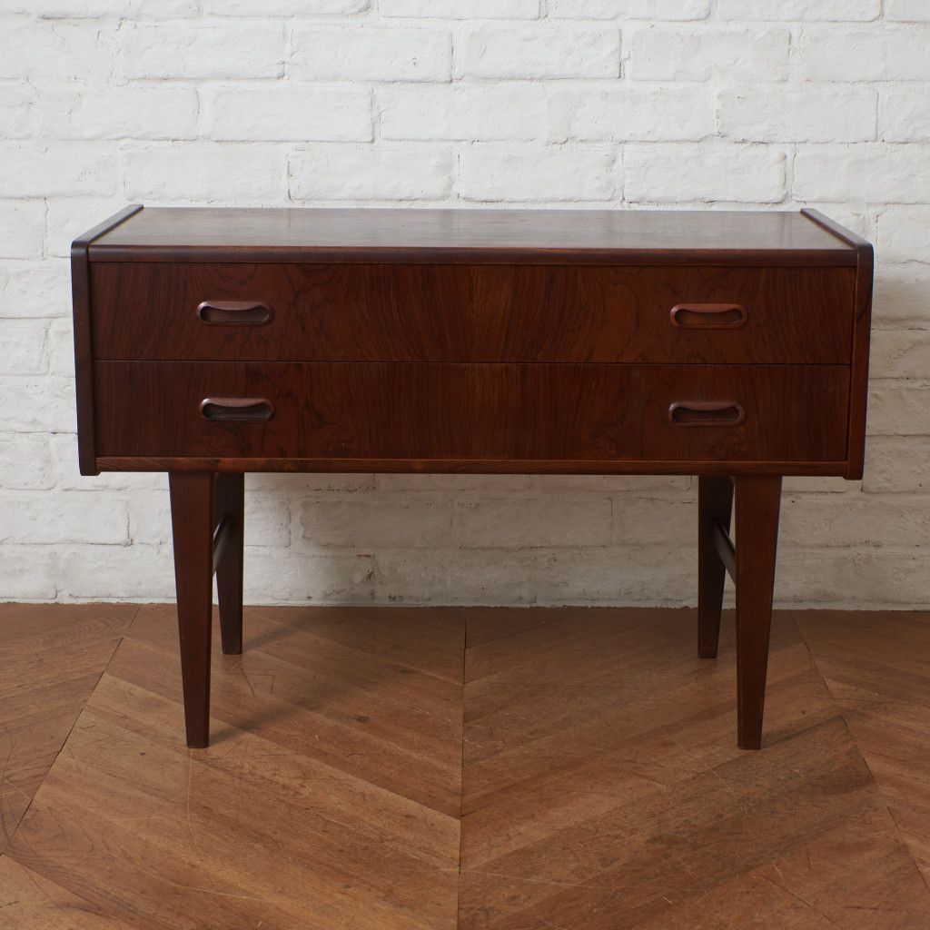 デンマーク ワイドチェスト 木製 ローズウッド 北欧 ヴィンテージ
