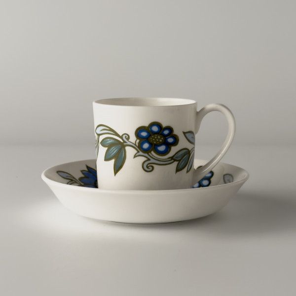 Susie Cooper アールヌーボー ブルー カップ＆ソーサー 英国