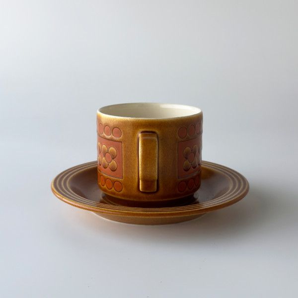 HORNSEA サフラン カップ&ソーサー 英国 ヴィンテージ ホーンジー