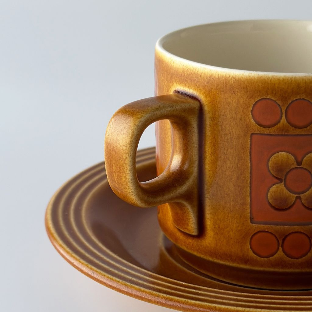 HORNSEA サフラン カップ&ソーサー 英国 ヴィンテージ ホーンジー