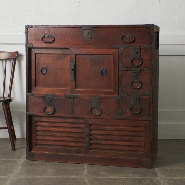 時代箪笥 和箪笥 小箪笥 鉄金具 チェスト 整理タンス 小物入れ 木製 和