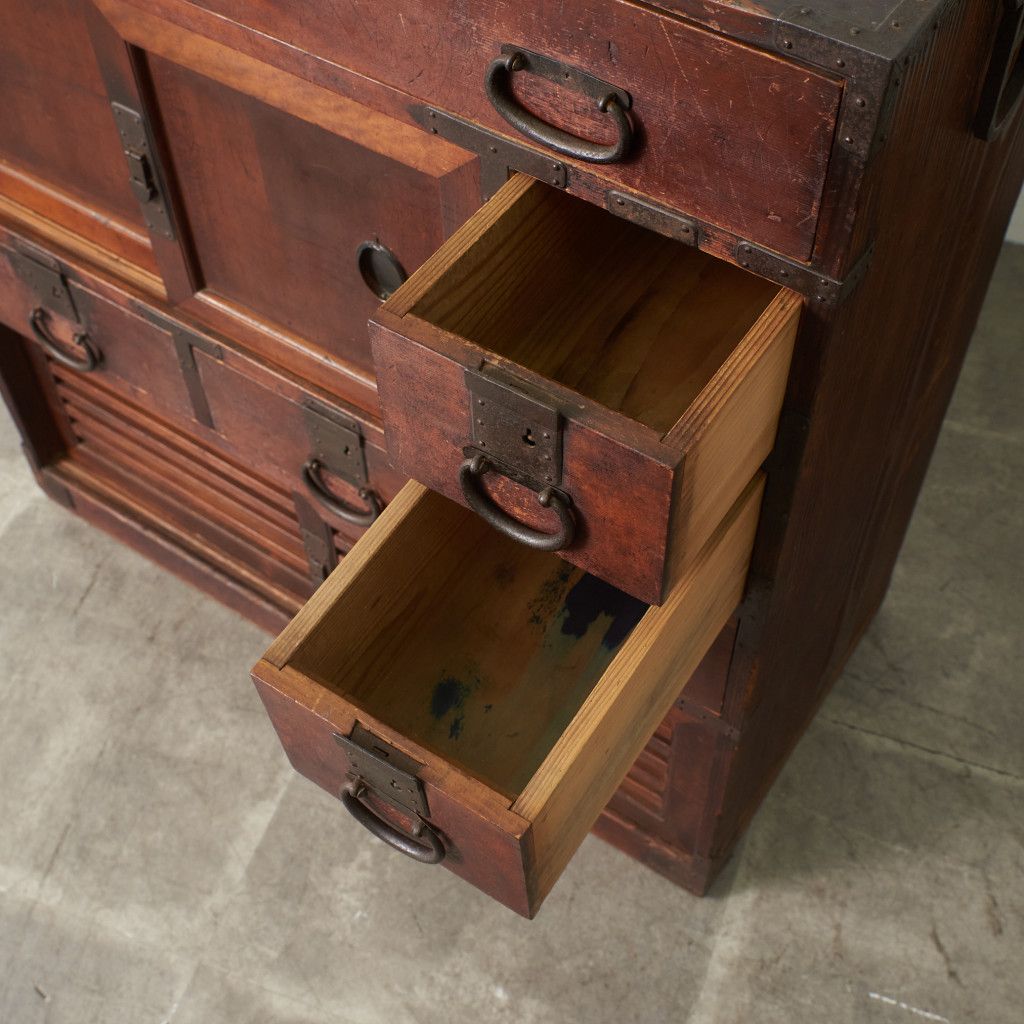 時代箪笥 和箪笥 小箪笥 鉄金具 チェスト 整理タンス 小物入れ 木製 和