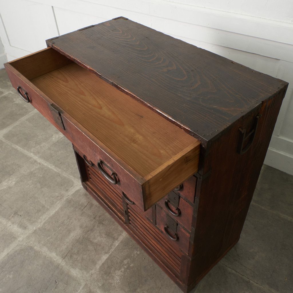 時代箪笥 和箪笥 小箪笥 鉄金具 チェスト 整理タンス 小物入れ 木製 和