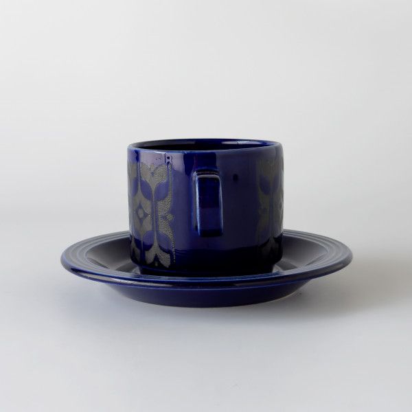HORNSEA エアルーム ミッドナイトブルー カップ & ソーサー 英国