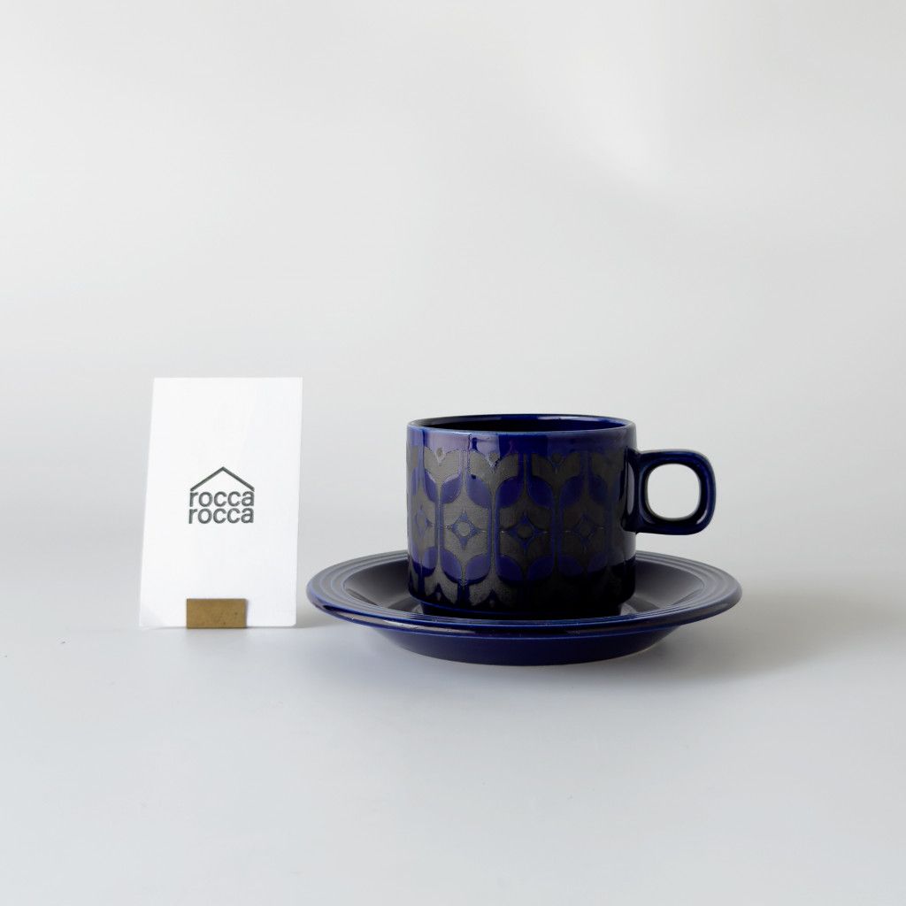 HORNSEA エアルーム ミッドナイトブルー カップ & ソーサー 英国