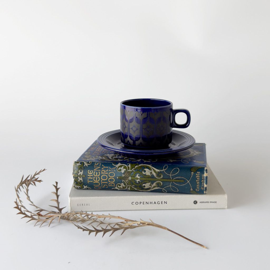 HORNSEA エアルーム ミッドナイトブルー カップ & ソーサー 英国