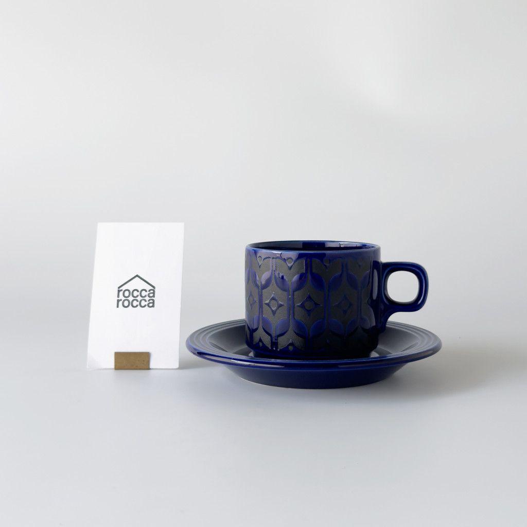 HORNSEA エアルーム ミッドナイトブルー カップ & ソーサー 英国