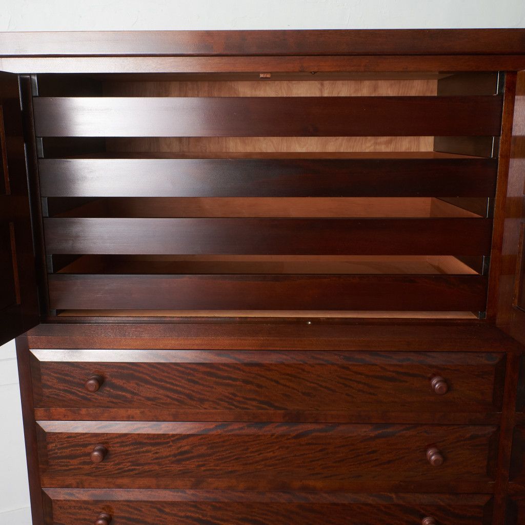 松本民芸家具 D型 和ダンス III 整理タンス 箪笥 ミズメザクラ 無垢材