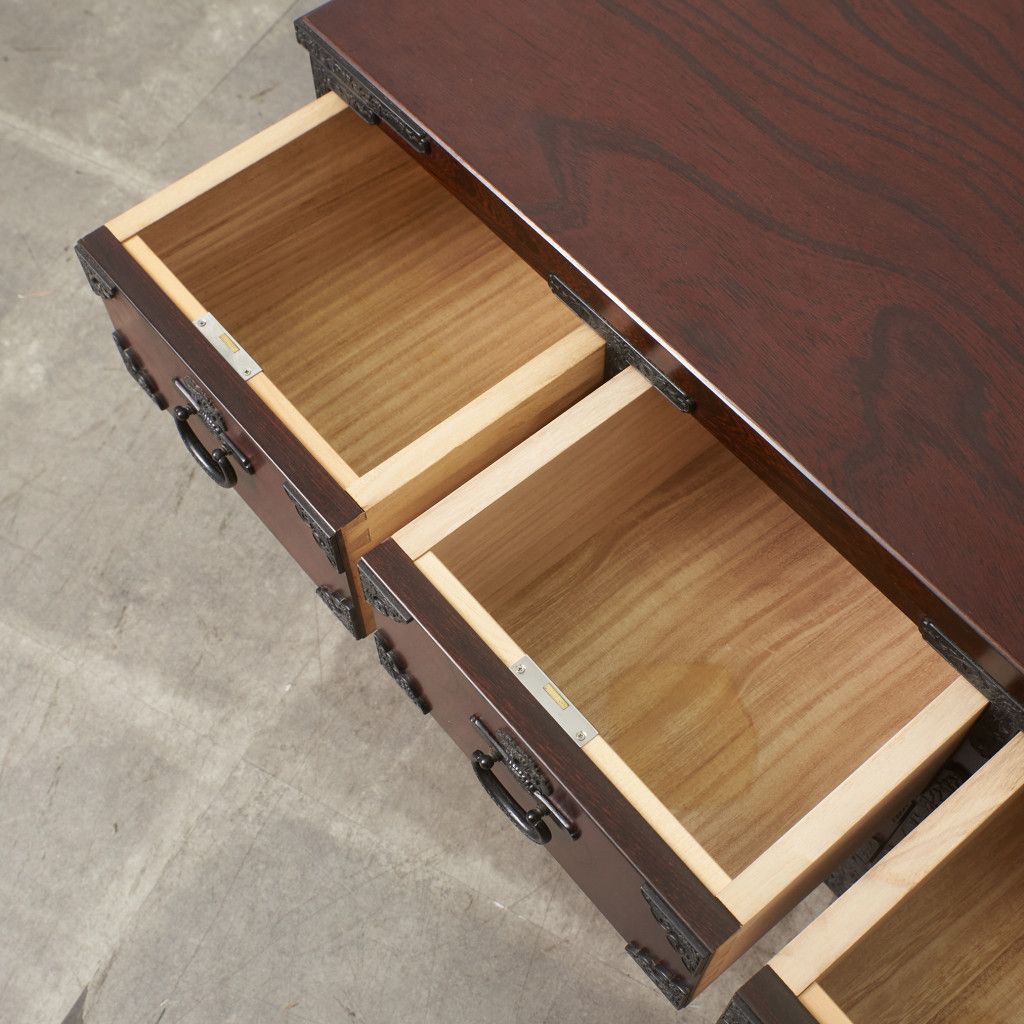 青木産業 ケヤキ 整理タンス 室町 シリーズ 欅 引き出し 民芸家具 整理