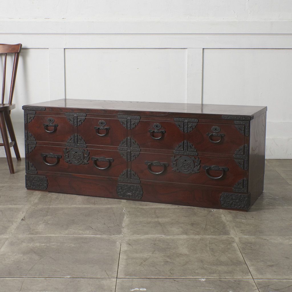 青木産業 ケヤキ 整理タンス 室町 シリーズ 欅 引き出し 民芸家具 整理