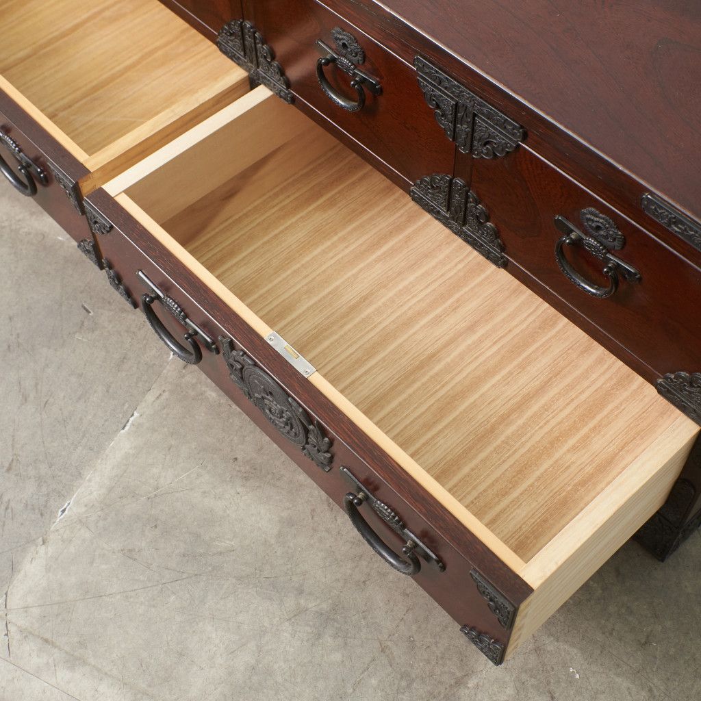 青木産業 ケヤキ 整理タンス 室町 シリーズ 欅 引き出し 民芸家具 整理