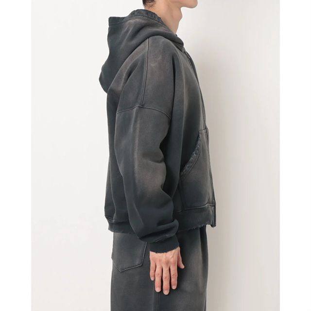 MOOJIMOOJI / OVERSIZED ZIPUP HOODIE AGED ムージームージー