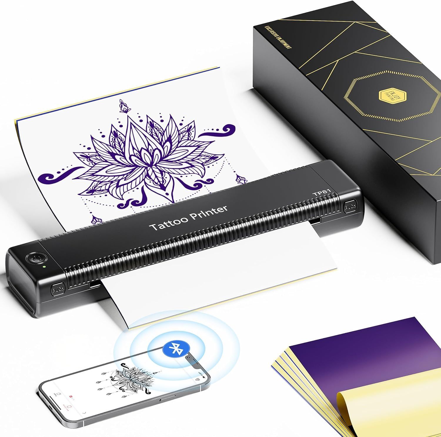 新品】Itariワイヤレスタトゥートランスファーステンシルプリンター