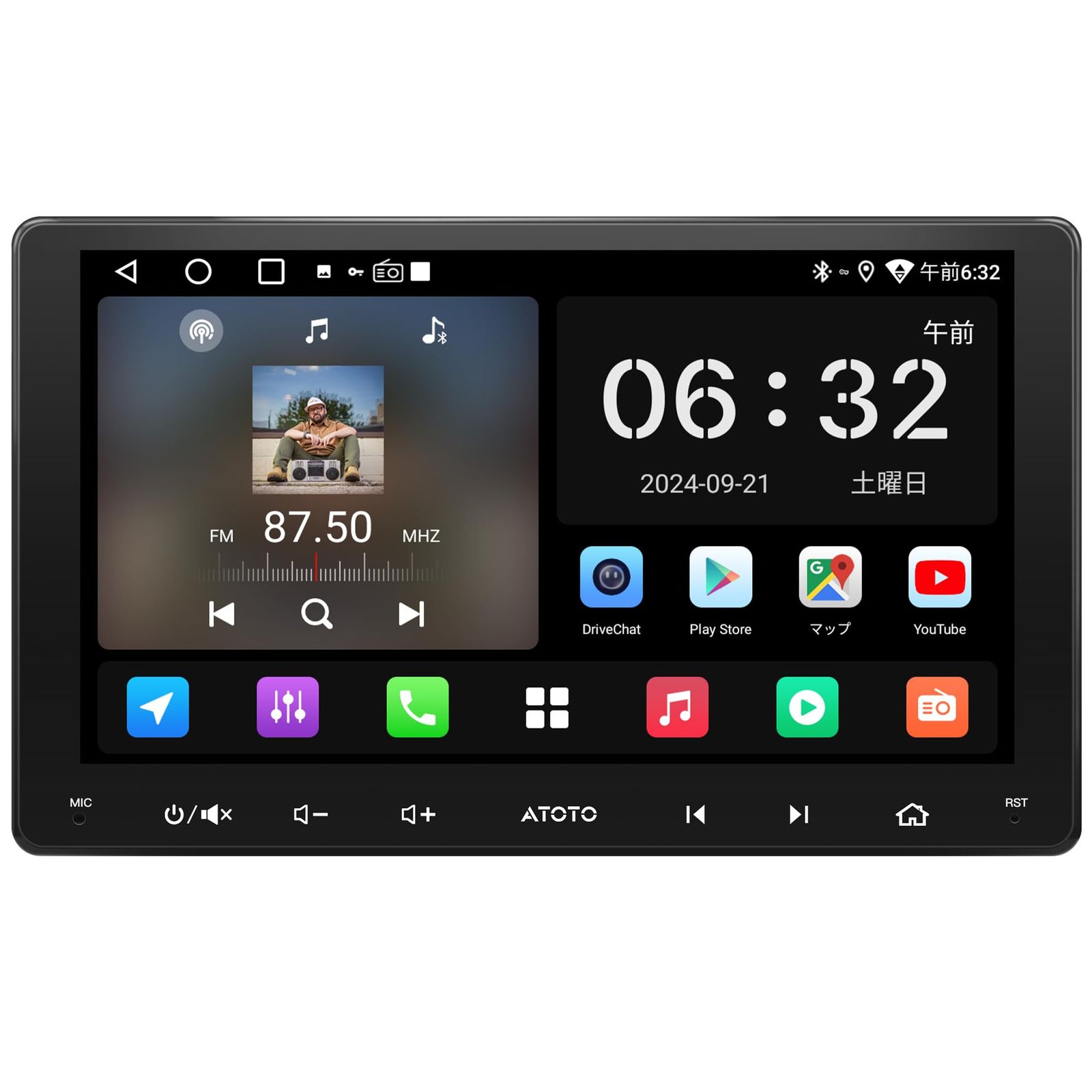 新品】A5L 9インチ Android 2DIN ディスプレイオーディオ、大画面フル