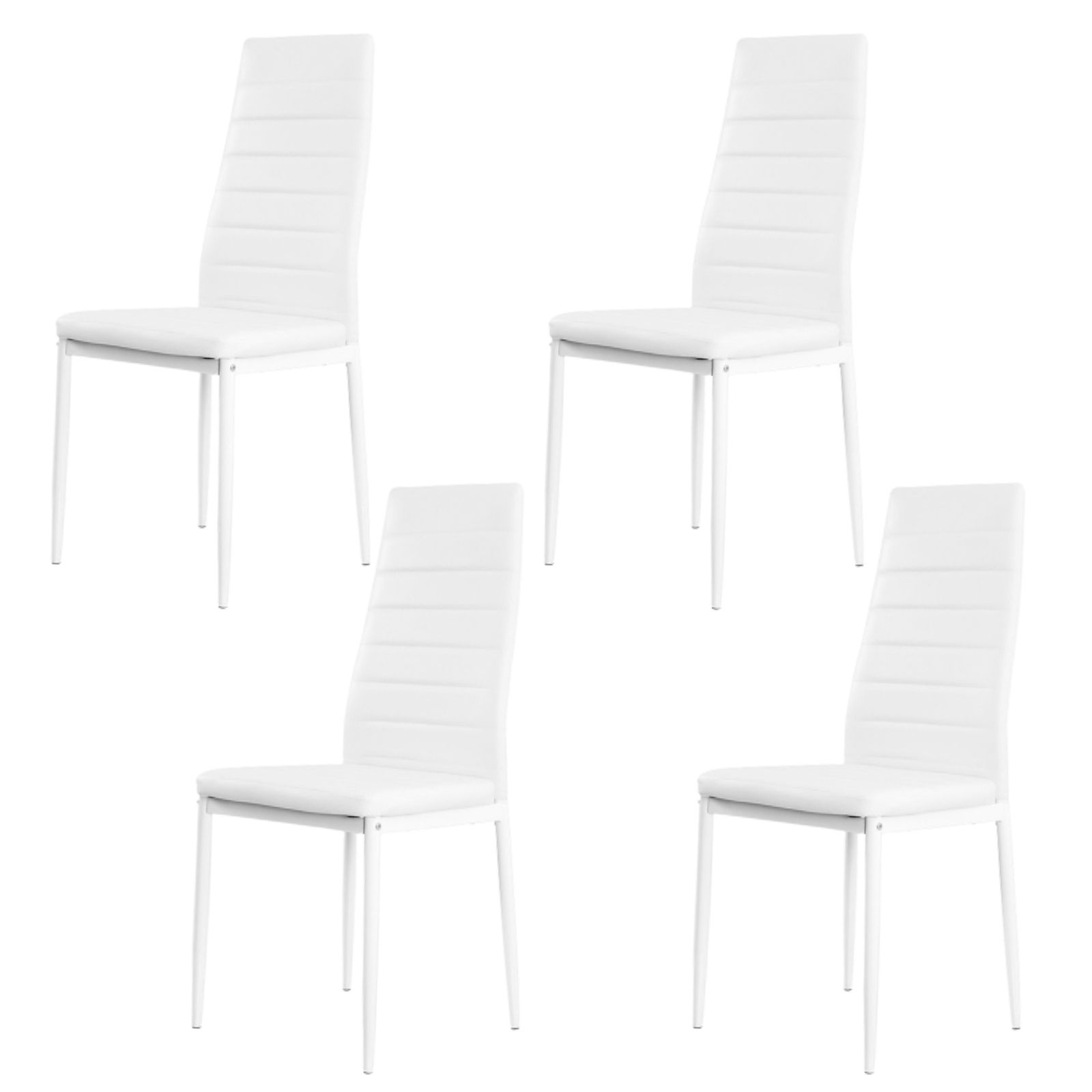 ホワイト4脚セット】ダイニングチェア ホワイト4脚 ダイニングチェア