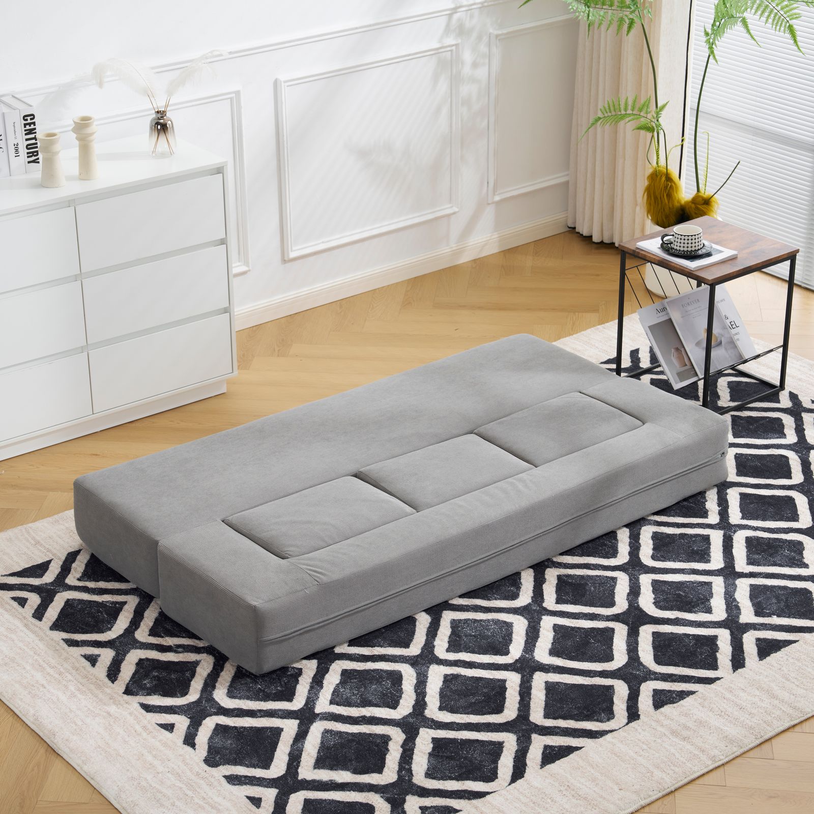 3/13再入荷予定」 ソファベッド 最大5人掛け 5P 組立て不要 フロア