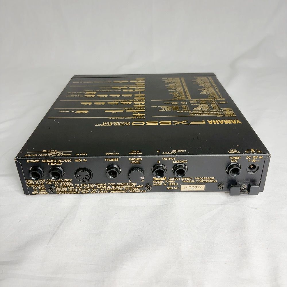 YAMAHA FX550 ギターエフェクトプロセッサー　マルチエフェクター 美品】YAMAHA FX550 ギターエフェクター マルチエフェクター ラック