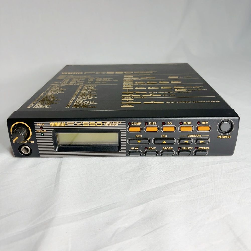 ヤマハ FX550 ギターエフェクトプロセッサー　マルチエフェクター 美品】YAMAHA FX550 ギターエフェクター マルチエフェクター ラック