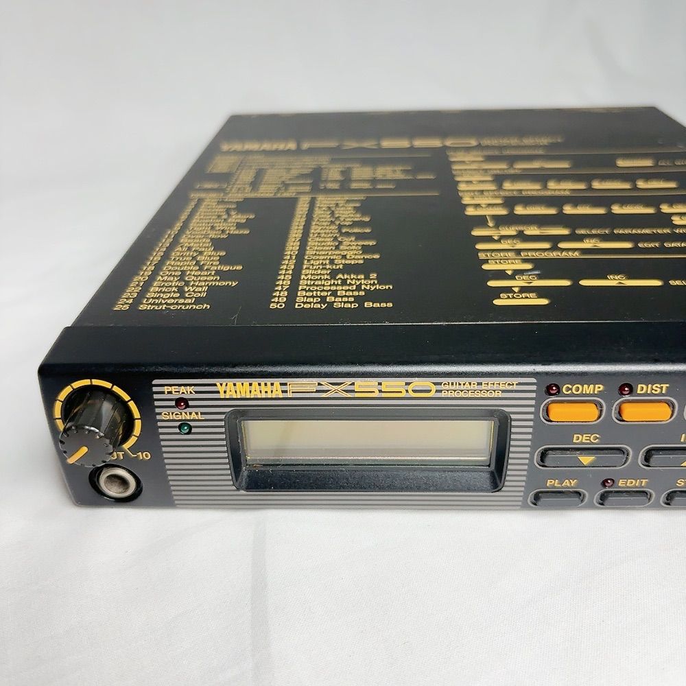 YAMAHA FX550 ギターエフェクトプロセッサー　マルチエフェクター 美品】YAMAHA FX550 ギターエフェクター マルチエフェクター ラック