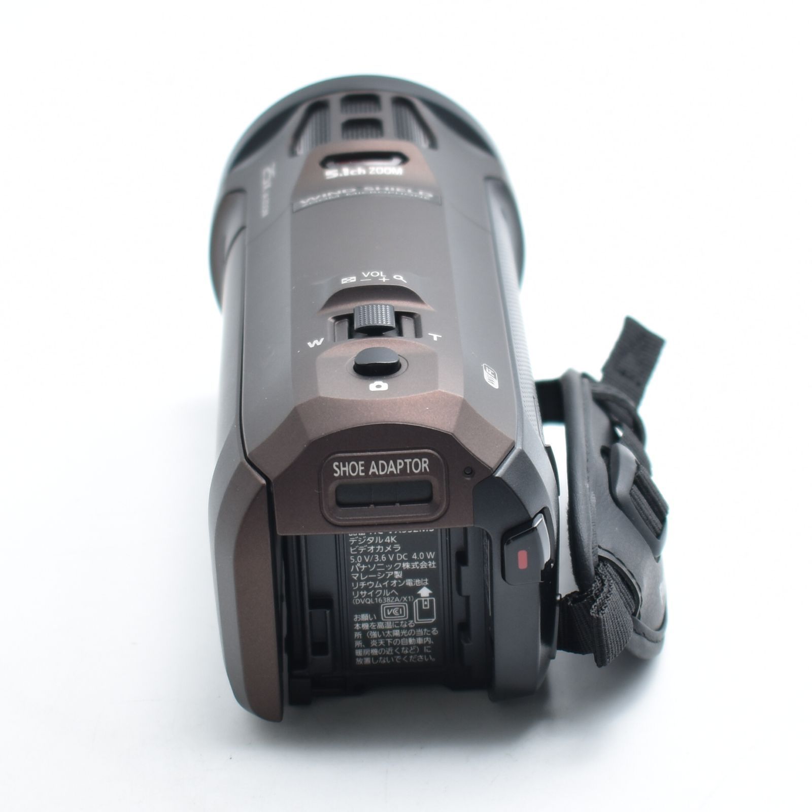 B#11462 パナソニック 4K ビデオカメラ 64GB 光学20倍ズーム カカオ