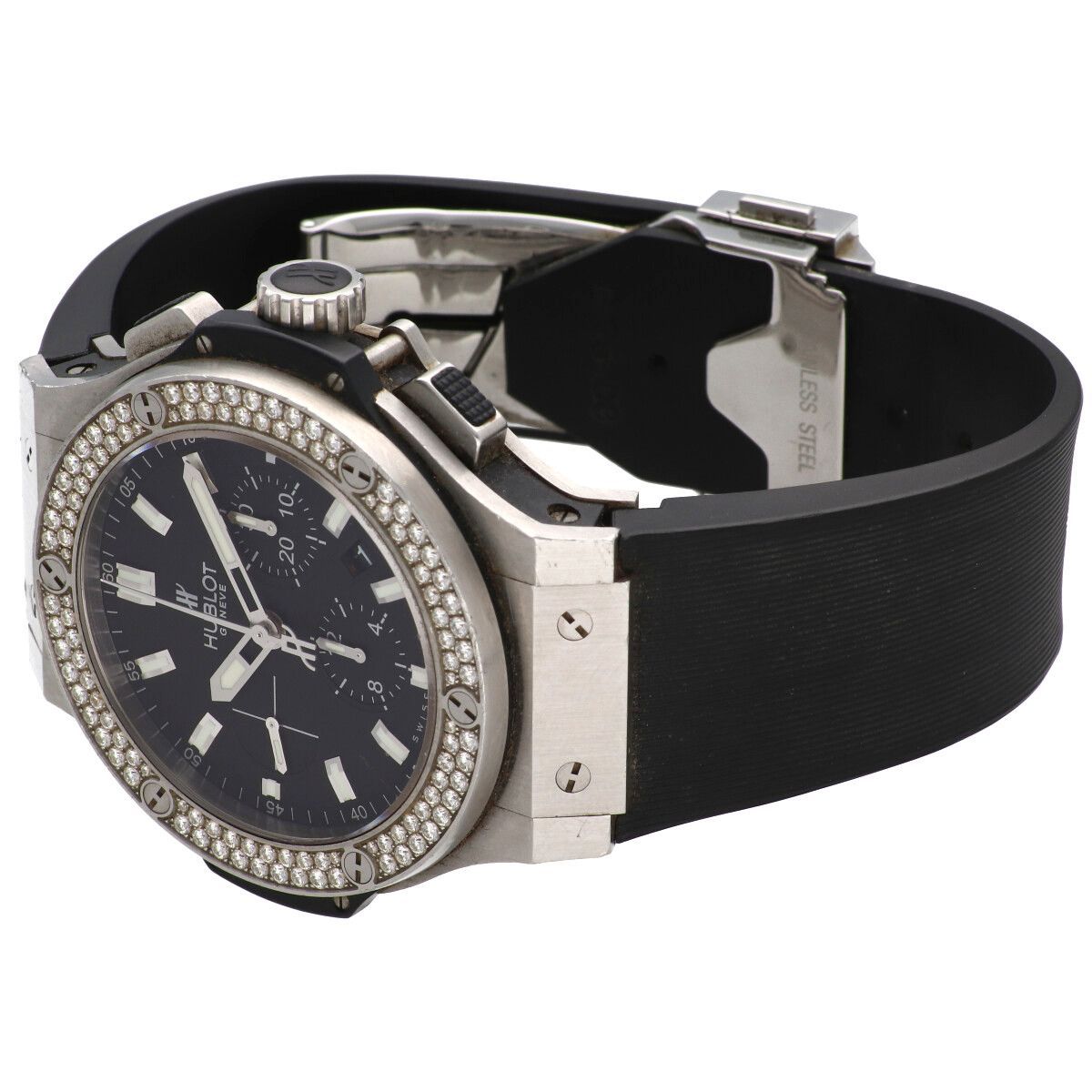 中古】 Hublot ウブロ ビッグバン スチール クロノグラフ 44mm ダイヤ