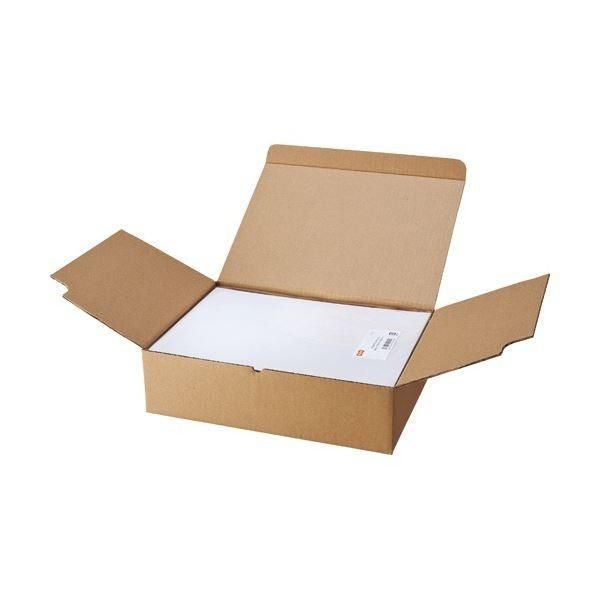 (まとめ) TANOSEE マルチプリンターラベル スタンダードタイプ A4 4面 148.5×105mm 1冊（100シート） 〔×10セット〕