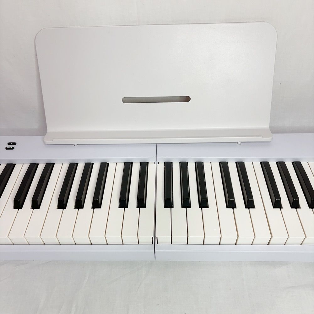 Bluetooth電子ピアノ ホワイト　 折りたたみ式 電子ピアノ 88鍵盤 折りたたみ スタンドセット スリムボディ 充電可能