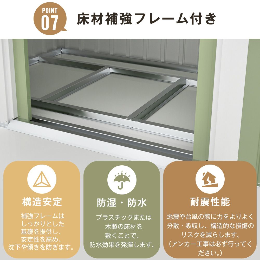 大人気商品」全新品 【TYPE B ライトグリーン】物置 屋外 大型 倉庫 