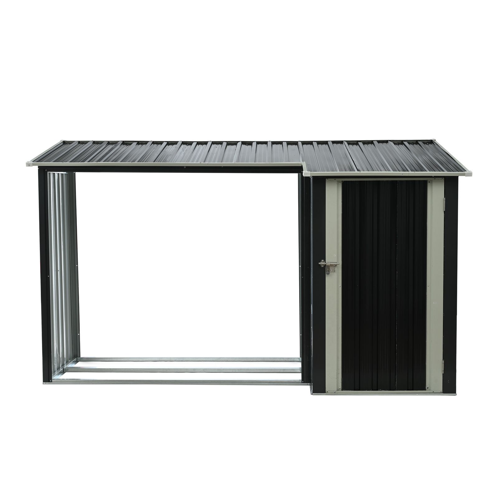 大人気商品」全新品 薪小屋＆収納庫 L270xW92xH158cm 屋外 屋根付き 薪 