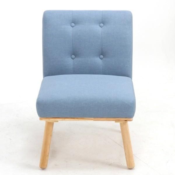  ダイニングチェア 約幅540mm 1人掛け ブルー 木製 Natural Signature ヘームル リビング ダイニング インテリア家具 ファブリックモダン柄 2人掛け 3人掛けソファ ソファ ソファベッド