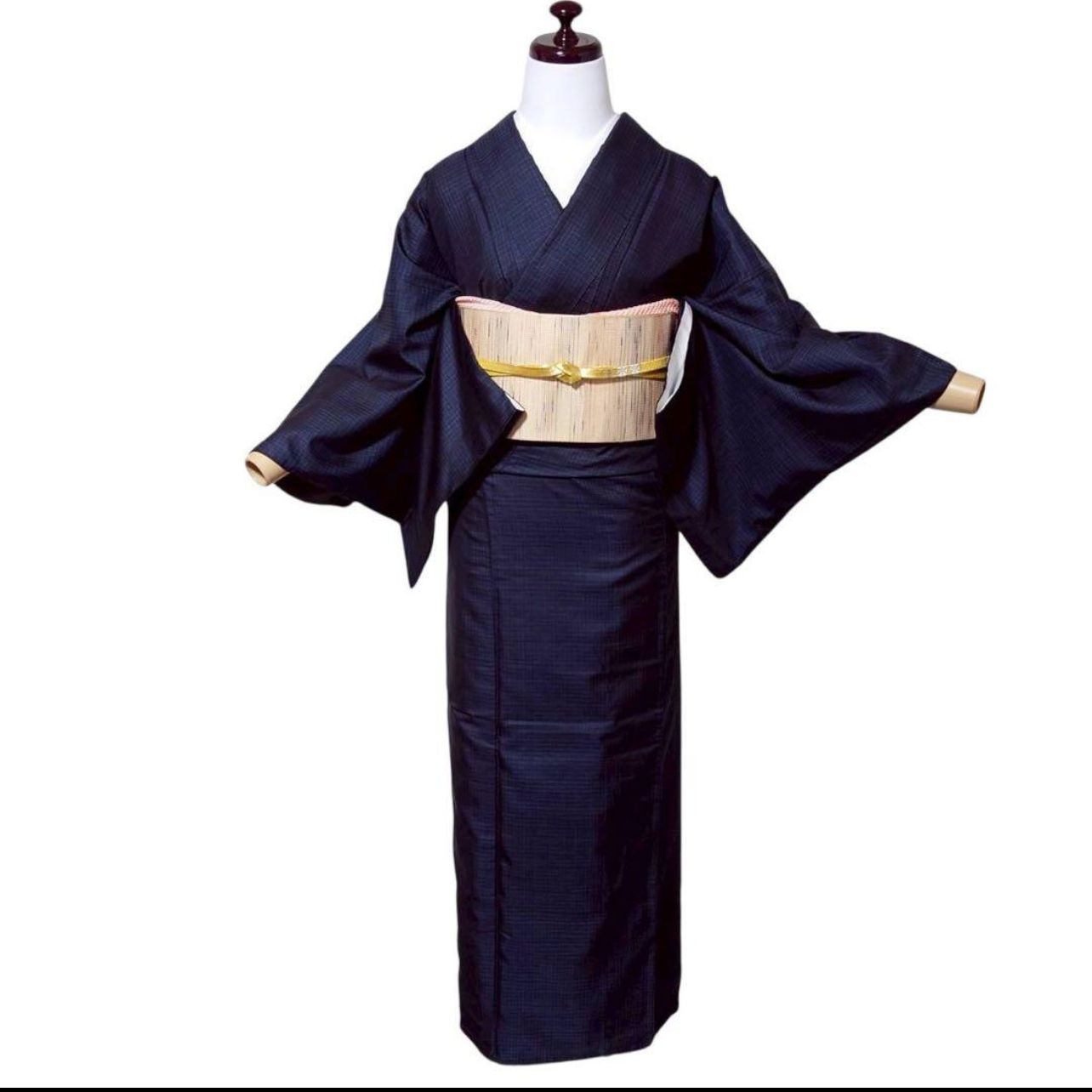 袷 正絹 紬 大島紬系 小紋 フルセット 4点 美品 フ9-12 - メルカリ