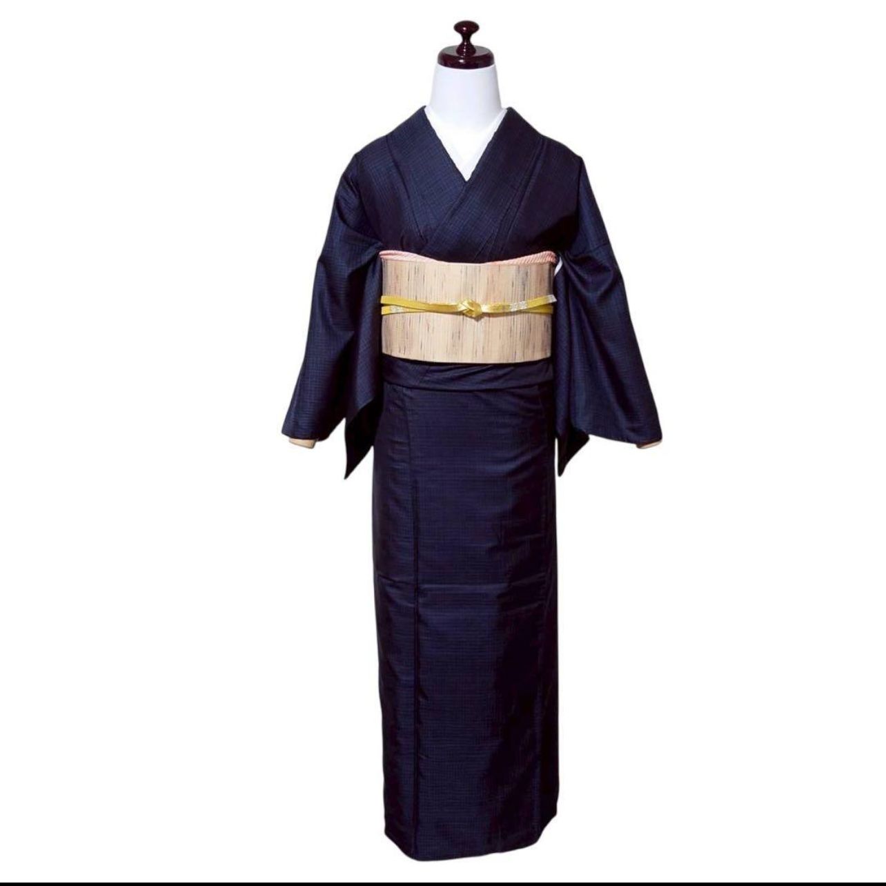 袷 正絹 紬 大島紬系 小紋 フルセット 4点 美品 フ9-12 - メルカリ