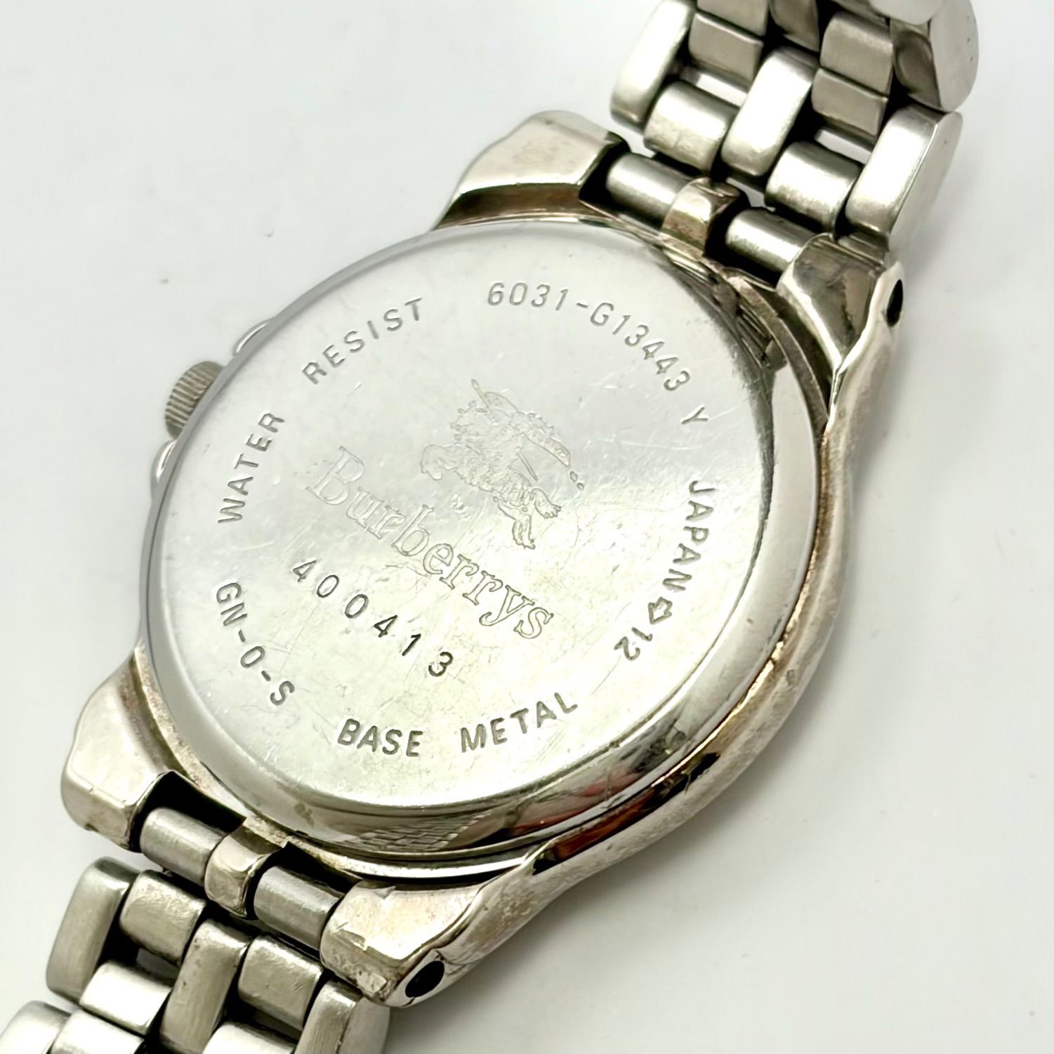 新品電池】Burberrys バーバリー レディース 腕時計 ローマン シルバー