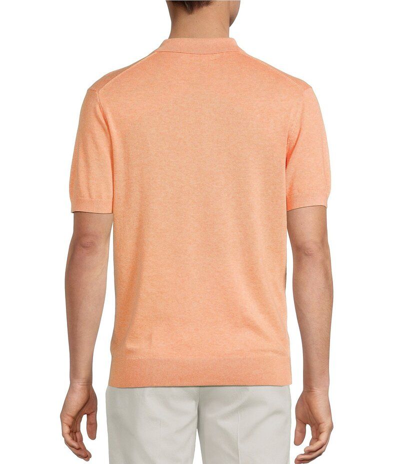 ラウンドトゥリーアンドヨーク メンズ トップス シャツ ポロシャツ Roundtree Yorke Roundtree York Short Sleeve Solid Polo Snit Orange オレンジ