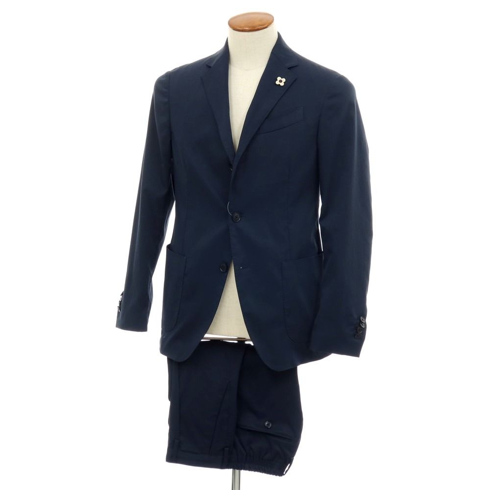 ラルディーニ LARDINI easy wear ポリエステル 3つボタンスーツ