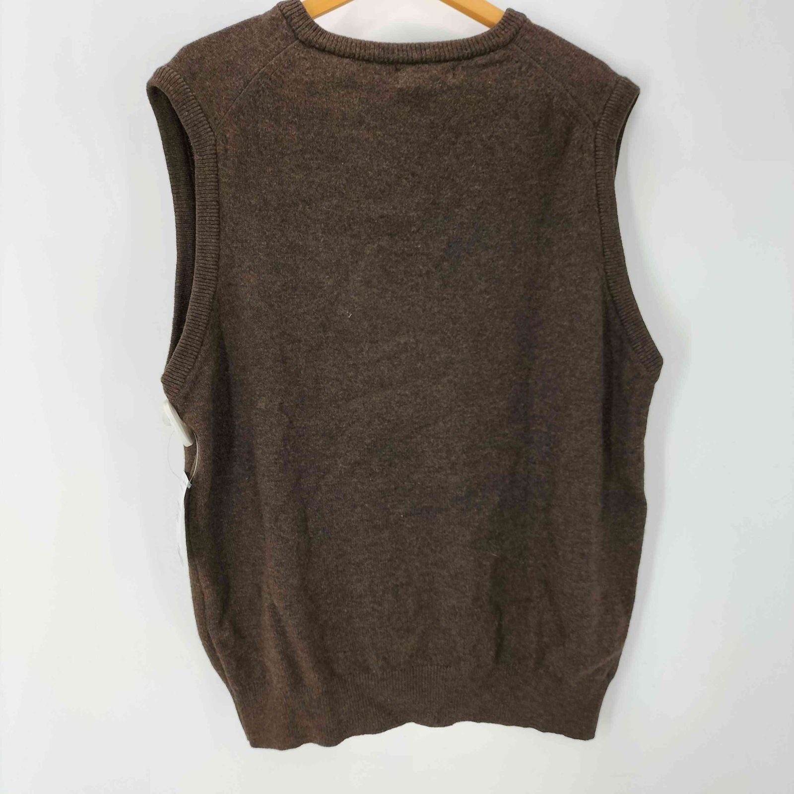 エルエルビーン L.L.Bean 90S PURE NEW WOOL スコットランド製 メランジ ニット ベスト メンズ import：L 