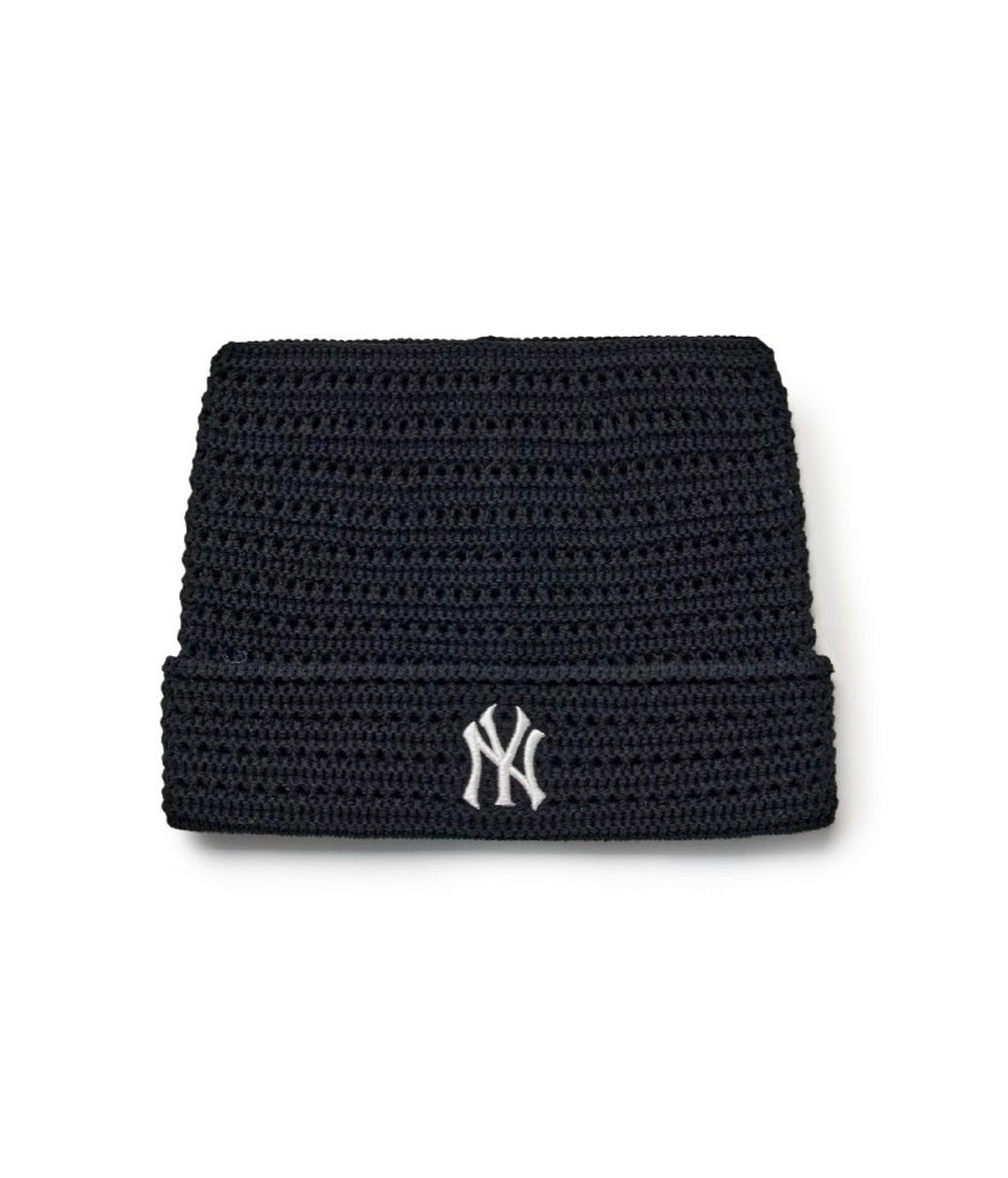 韓国限定 aespaカリナ着用 MLB Korea公式 猫耳メッシュニット帽 サマー